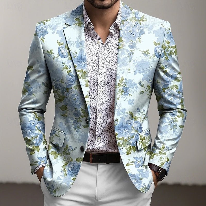 Floral-Print Blazer for Women | Refined Style | Perfect for Office or Events - Satinni