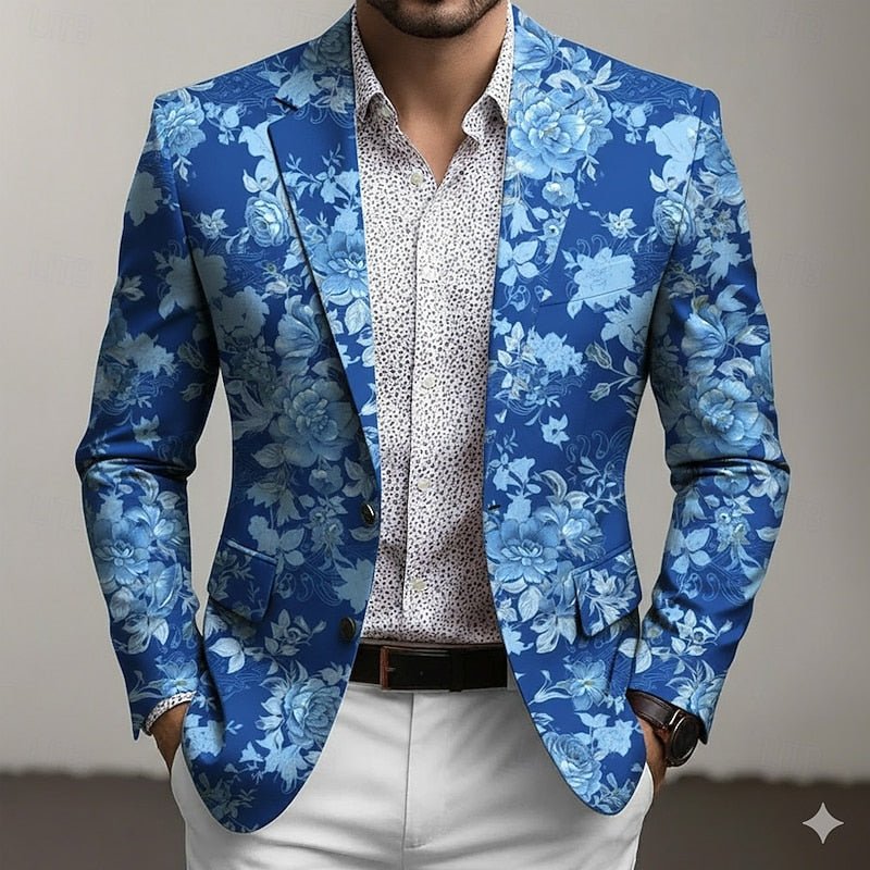 Floral-Print Blazer for Women | Refined Style | Perfect for Office or Events - Satinni