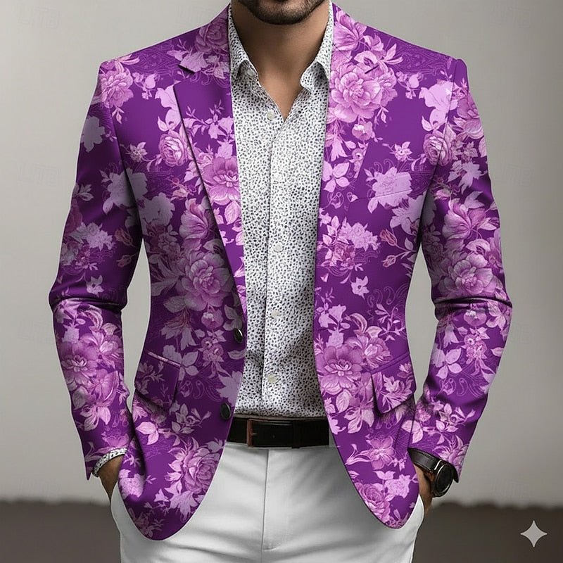 Floral-Print Blazer for Women | Refined Style | Perfect for Office or Events - Satinni