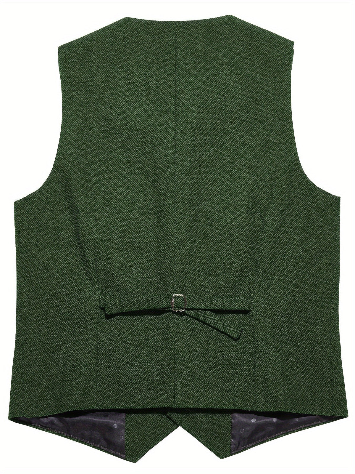 Herringbone Waistcoat in Refined Fabric for Formal or Smart-Casual Wear - Satinni