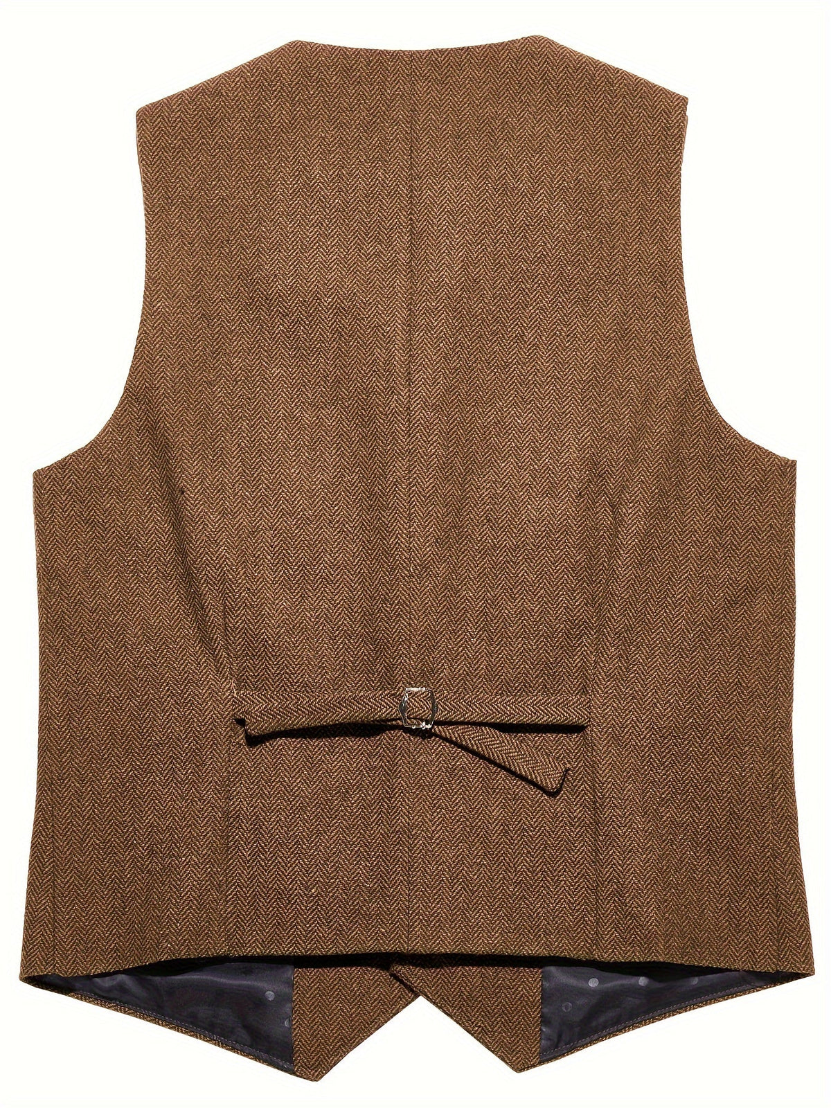 Herringbone Waistcoat in Refined Fabric for Formal or Smart-Casual Wear - Satinni