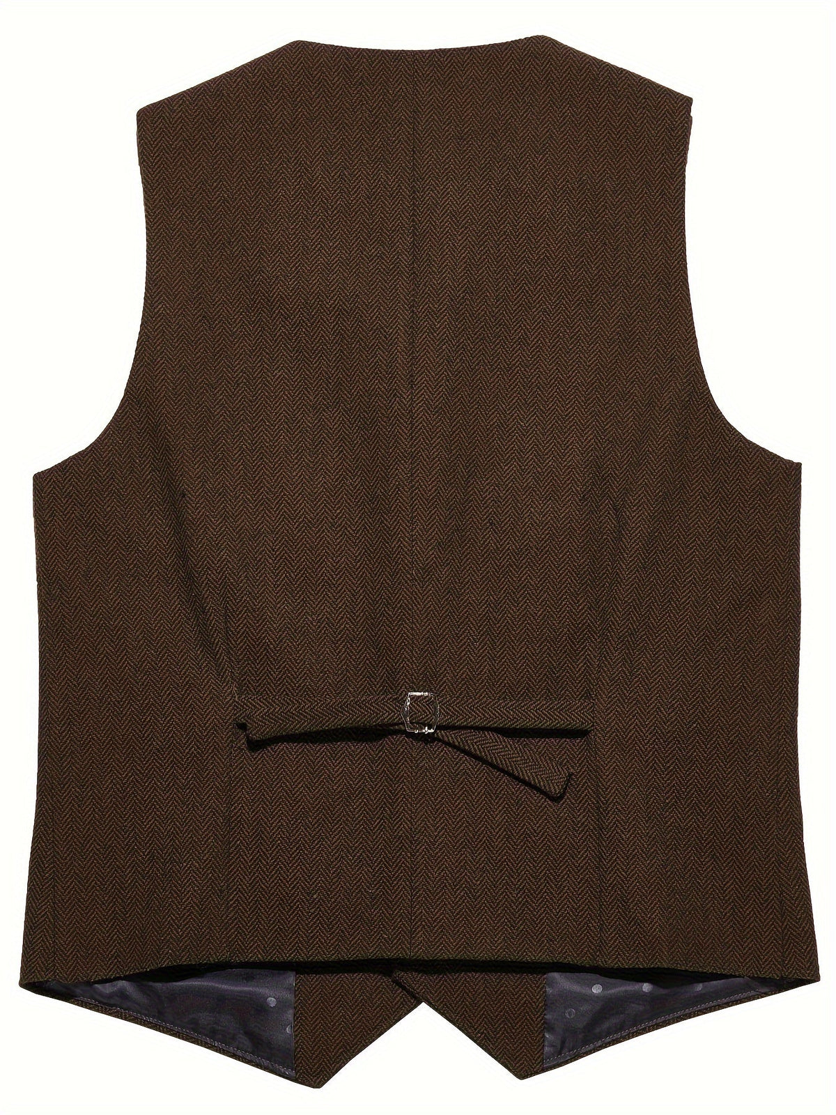 Herringbone Waistcoat in Refined Fabric for Formal or Smart-Casual Wear - Satinni