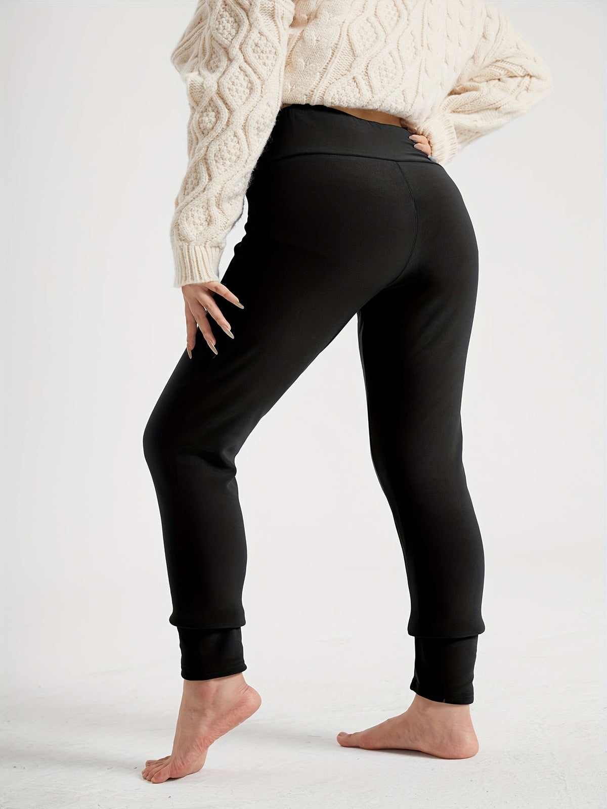 High-Waist Cozy Winter Leggings for Women | Soft Fabric | Warmth & Comfort - Satinni