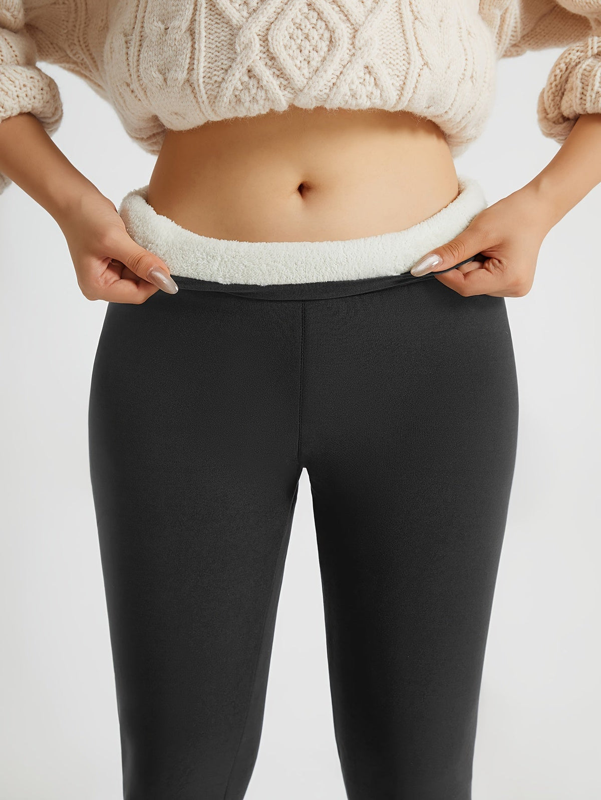 High-Waist Cozy Winter Leggings for Women | Soft Fabric | Warmth & Comfort - Satinni