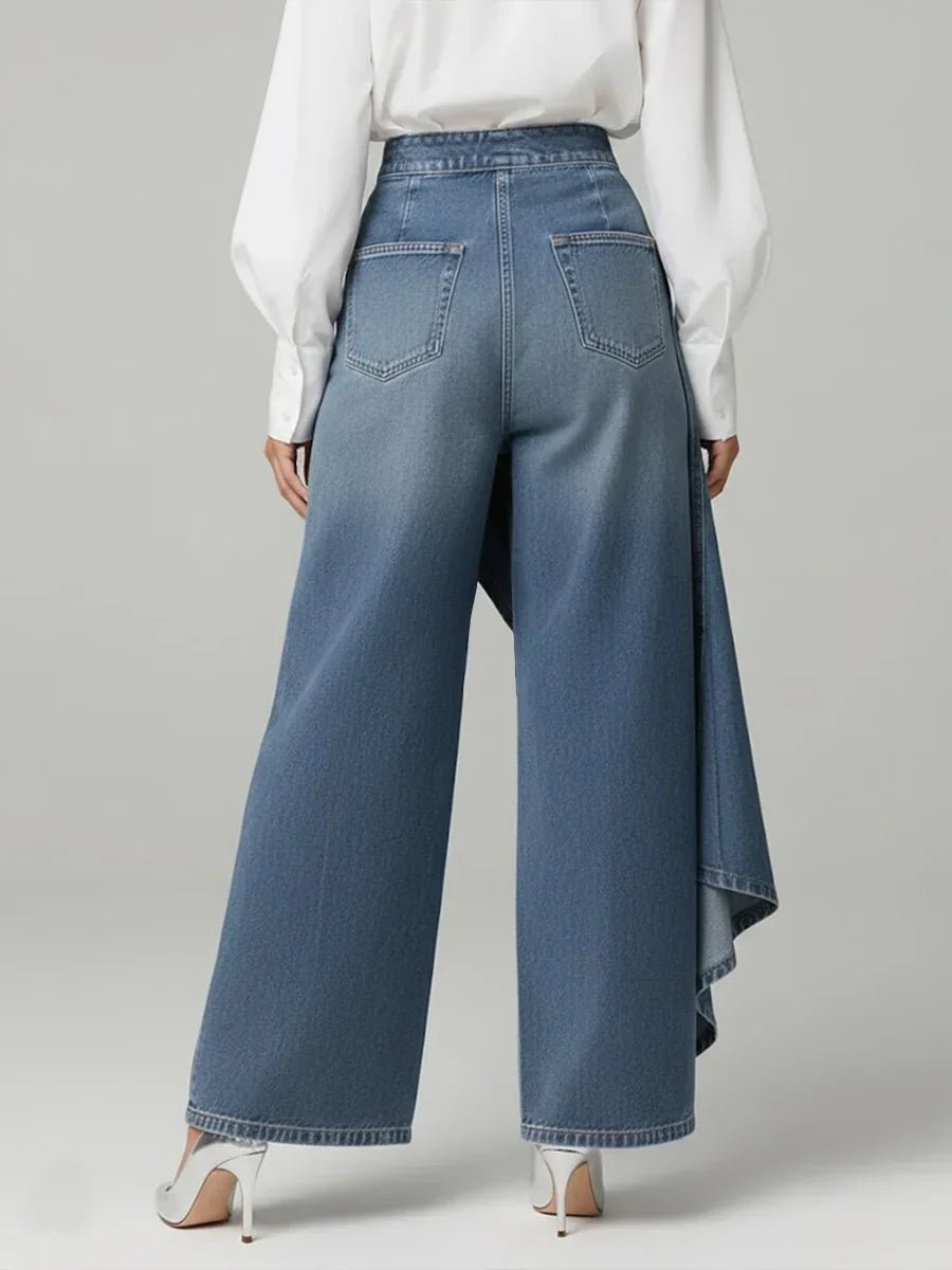 High Waisted Wide-Leg Pants | Elegant Design | Versatile Fashion Trousers - Satinni