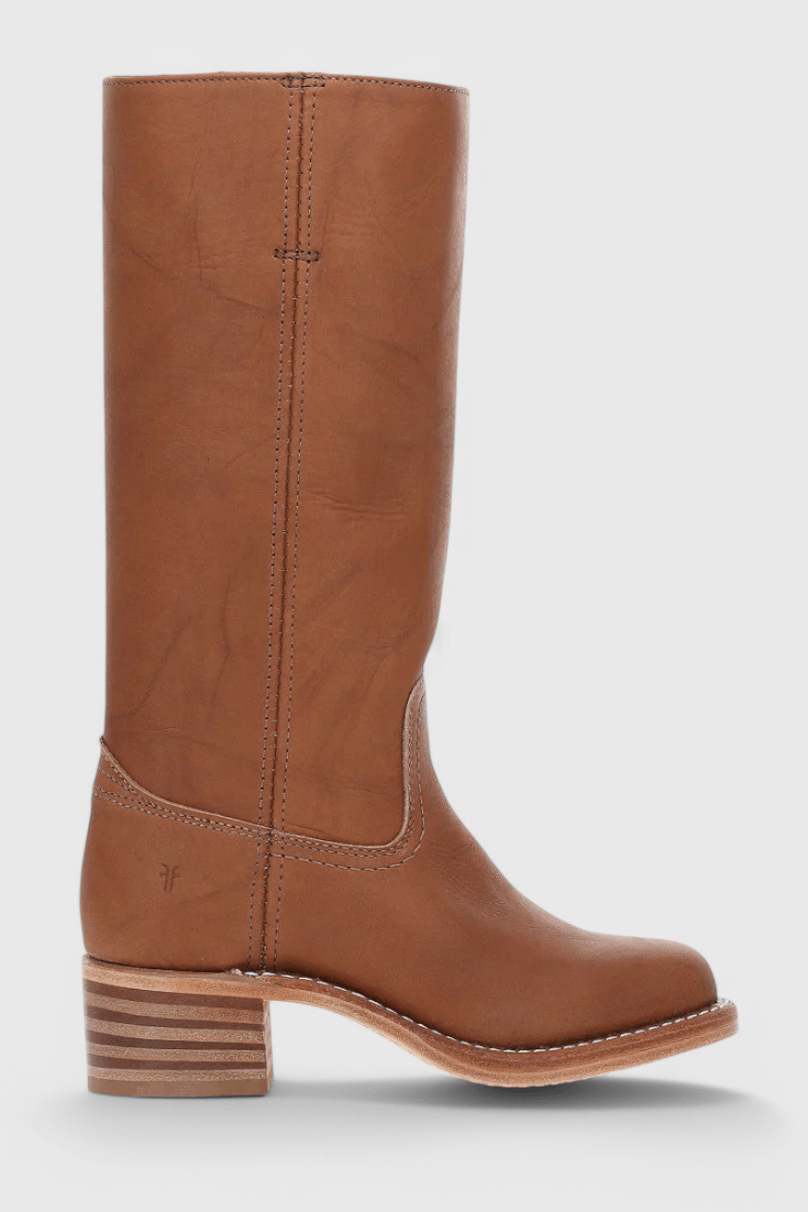 Knee-High Heeled Boots in Paisley Print | Classic Style for Everyday Wear - Satinni