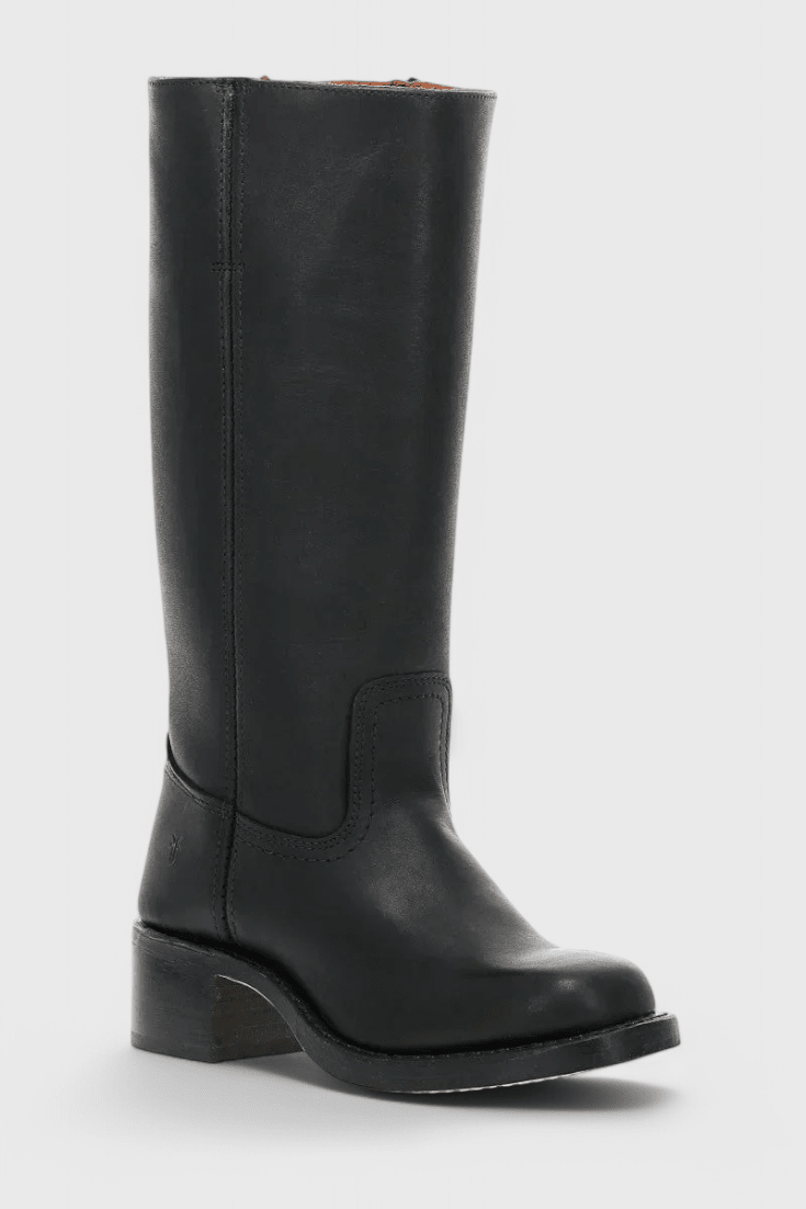 Knee-High Heeled Boots in Paisley Print | Classic Style for Everyday Wear - Satinni