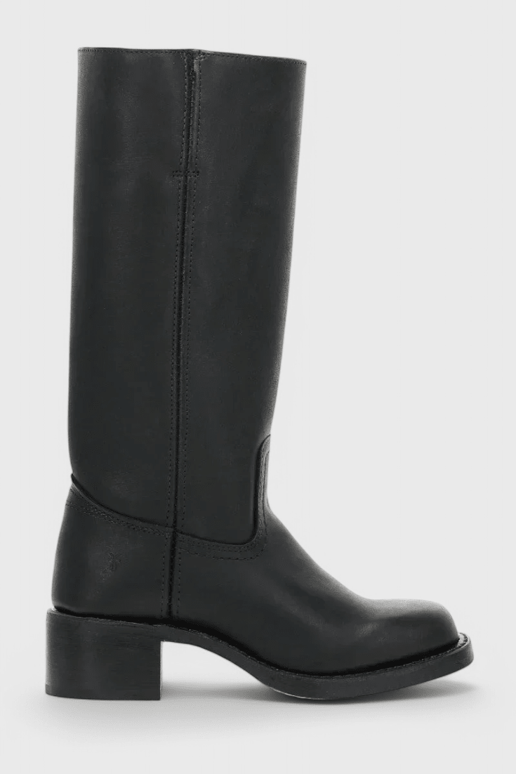 Knee-High Heeled Boots in Paisley Print | Classic Style for Everyday Wear - Satinni