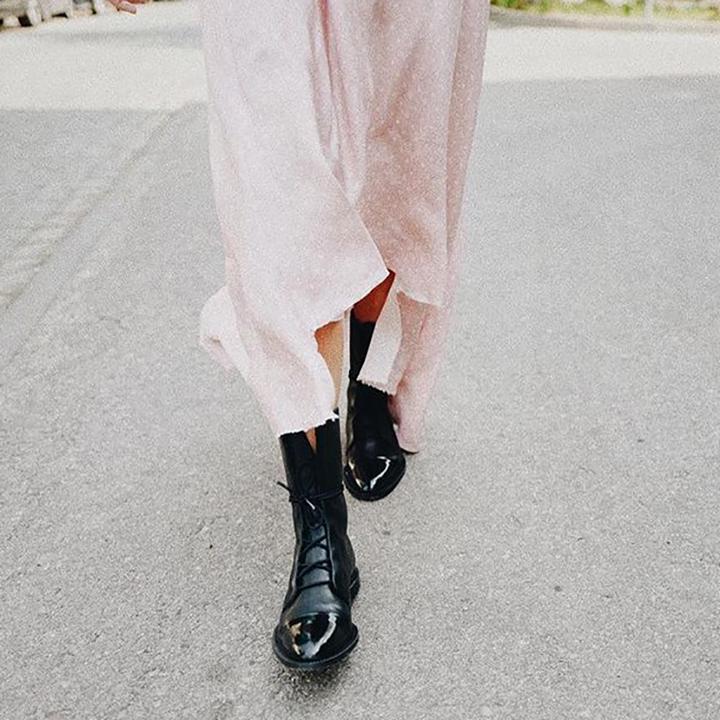 Lace-Up Ankle Boots in Elegant Lace Design for Casual and Formal Wear - Satinni