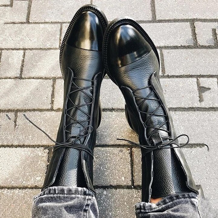 Lace-Up Ankle Boots in Elegant Lace Design for Casual and Formal Wear - Satinni