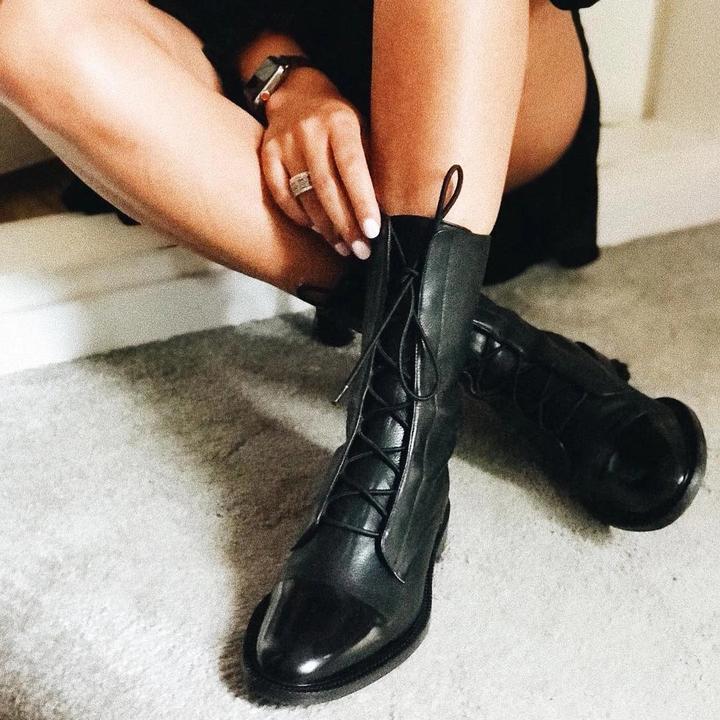 Lace-Up Ankle Boots in Elegant Lace Design for Casual and Formal Wear - Satinni