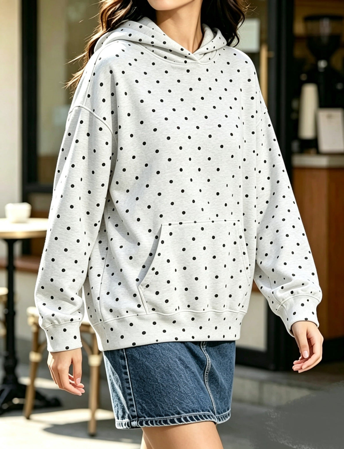 Leopard Print Hooded Sweatshirt | Women's Casual Pullover for Everyday Wear - Satinni
