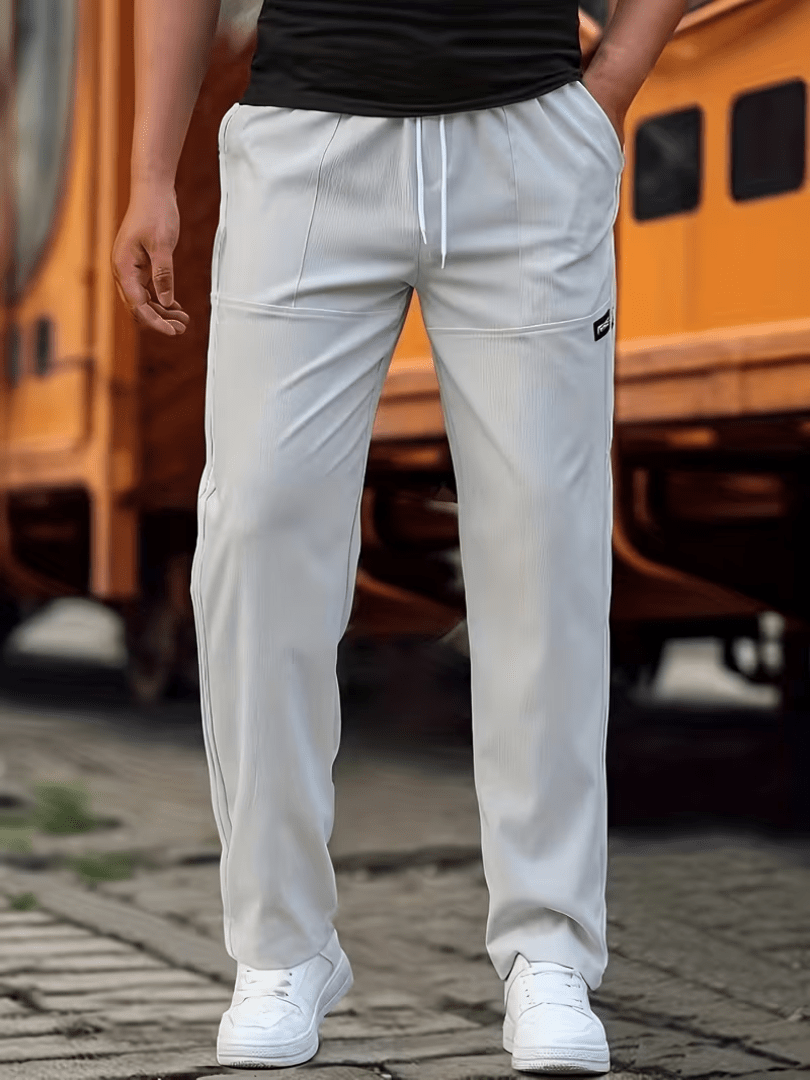 Lightweight Straight-Leg Casual Pants for Everyday Wear - Satinni