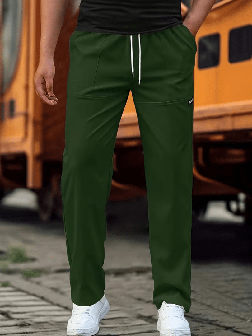 Lightweight Straight-Leg Casual Pants for Everyday Wear - Satinni