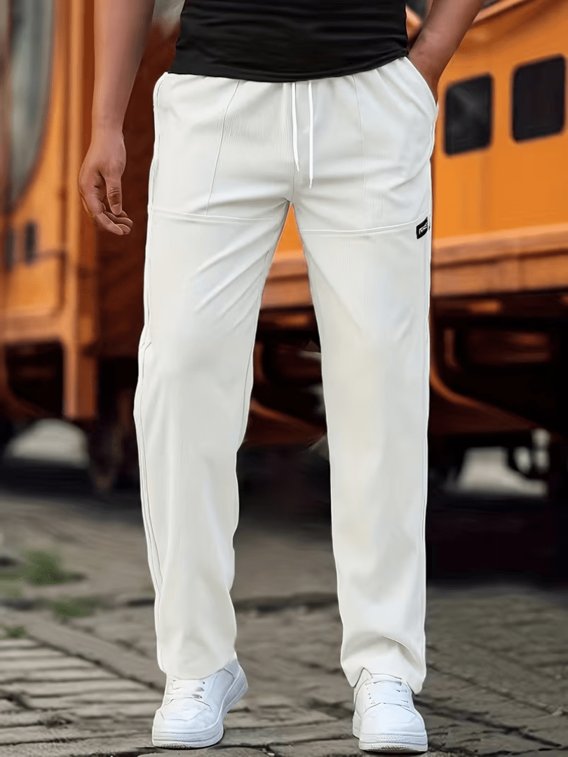 Lightweight Straight-Leg Casual Pants for Everyday Wear - Satinni