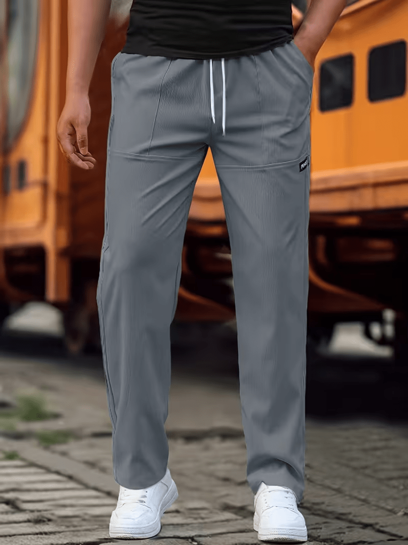 Lightweight Straight-Leg Casual Pants for Everyday Wear - Satinni