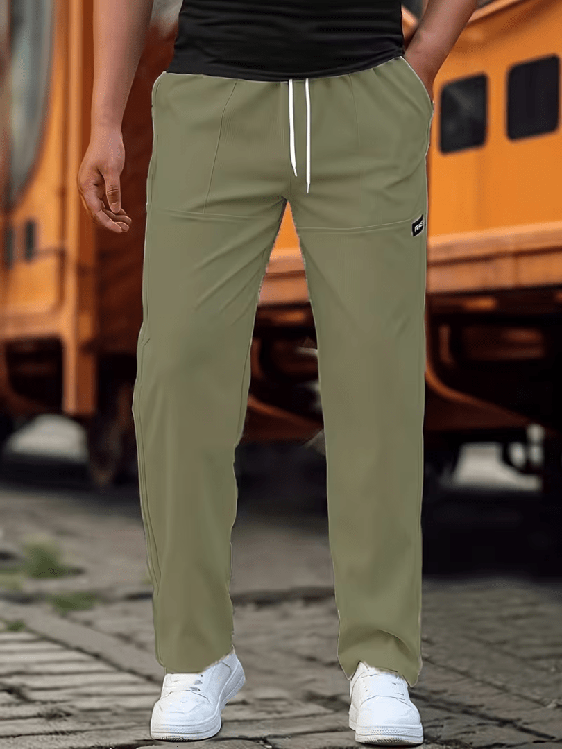 Lightweight Straight-Leg Casual Pants for Everyday Wear - Satinni