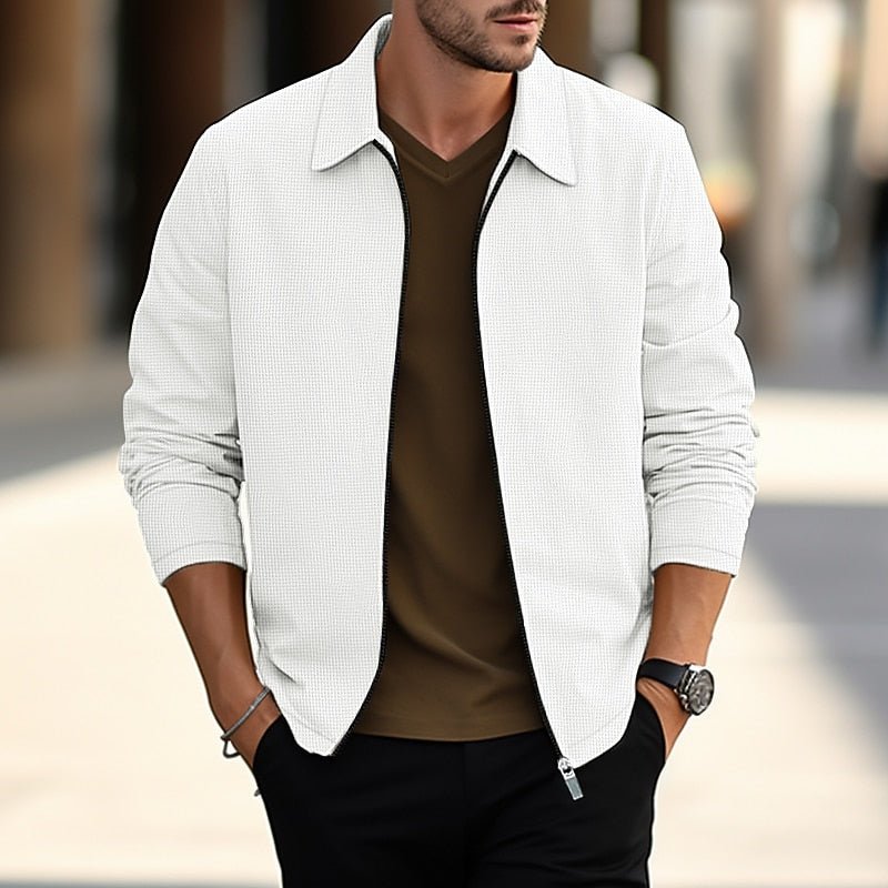 Lightweight Textured Overshirt for Men | Casual Layering Piece - Satinni