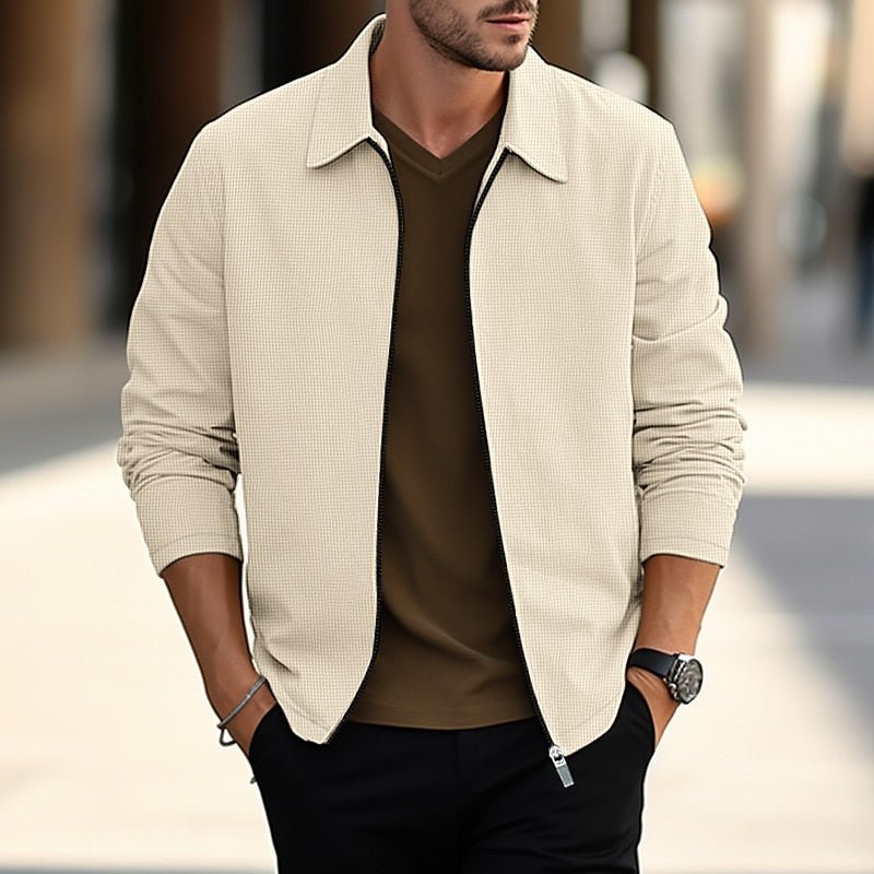 Lightweight Textured Overshirt for Men | Casual Layering Piece - Satinni