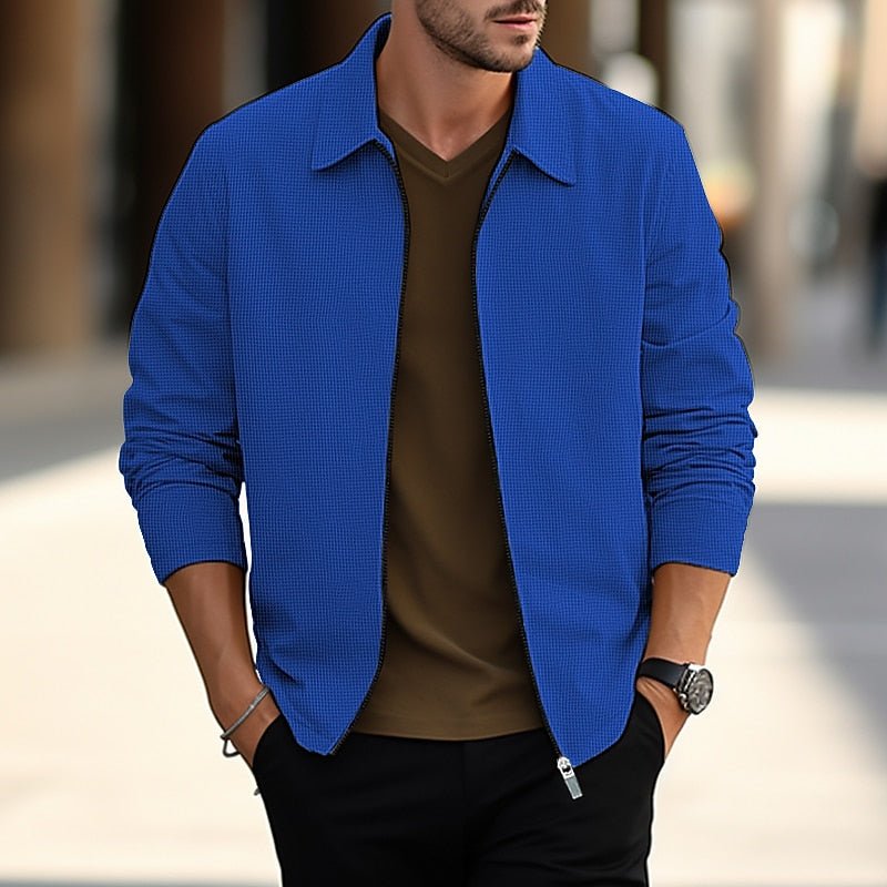 Lightweight Textured Overshirt for Men | Casual Layering Piece - Satinni