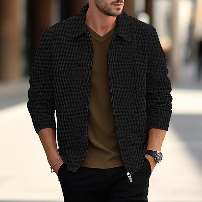 Lightweight Textured Overshirt for Men | Casual Layering Piece - Satinni