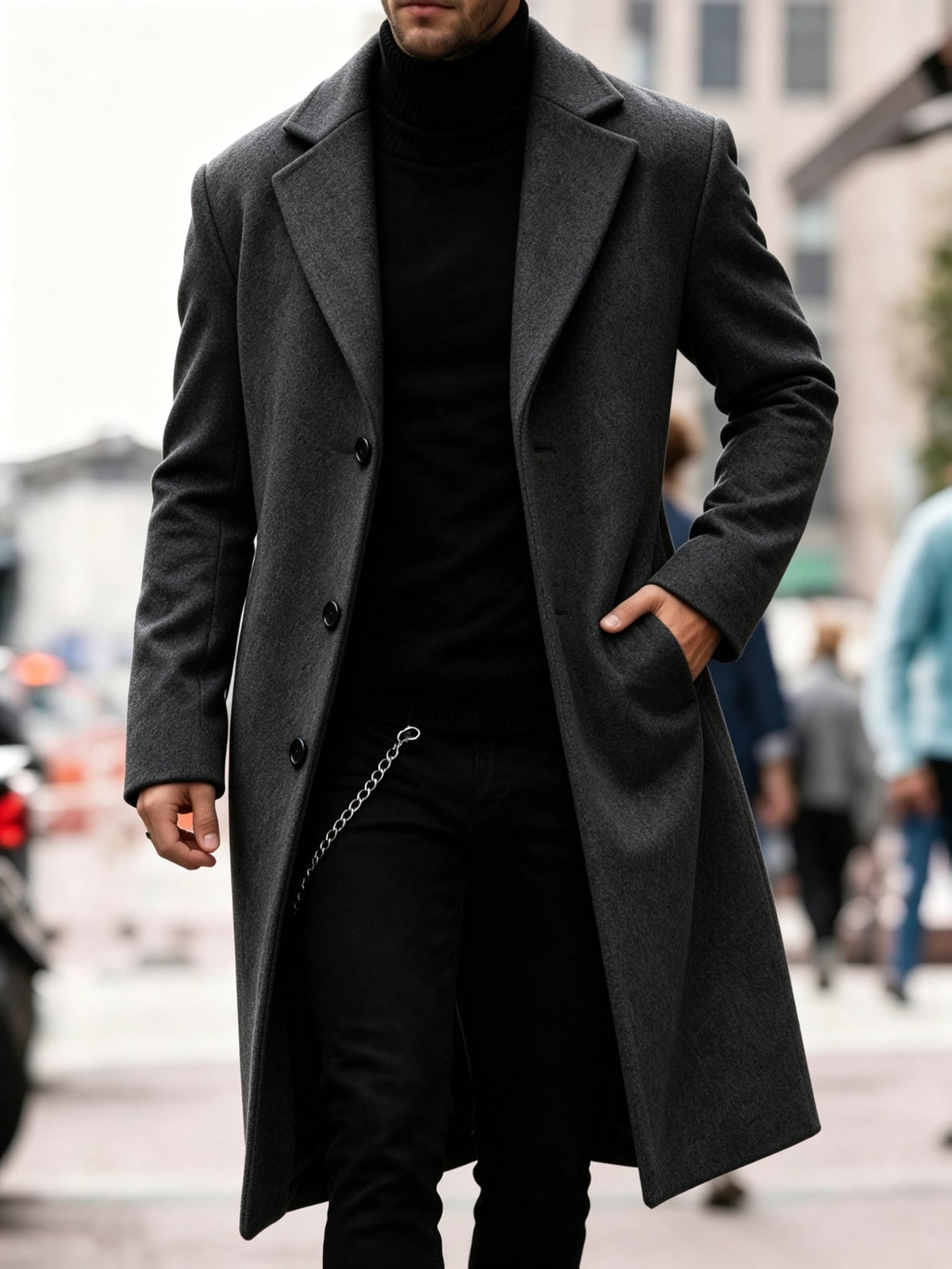 Long Refined Trench Coat for Women - Stylish Outerwear for All Seasons - Satinni