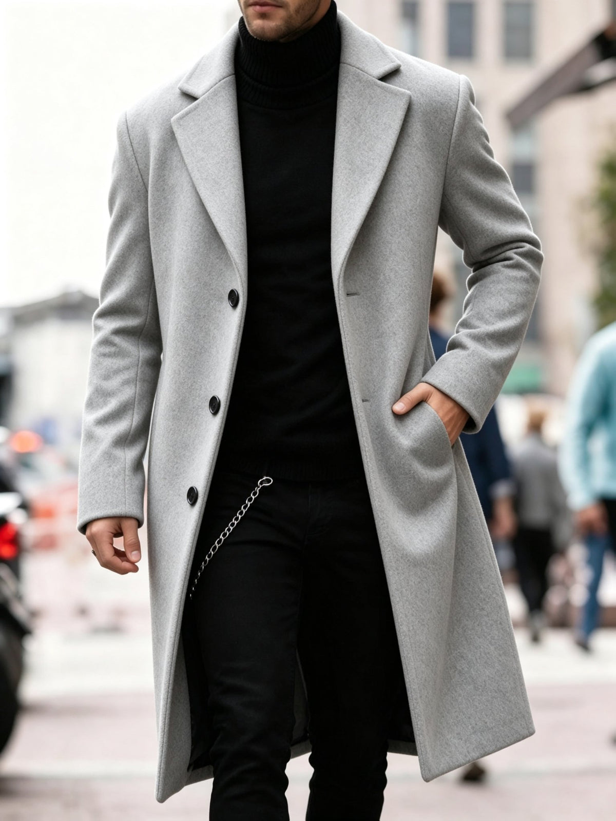 Long Refined Trench Coat for Women - Stylish Outerwear for All Seasons - Satinni