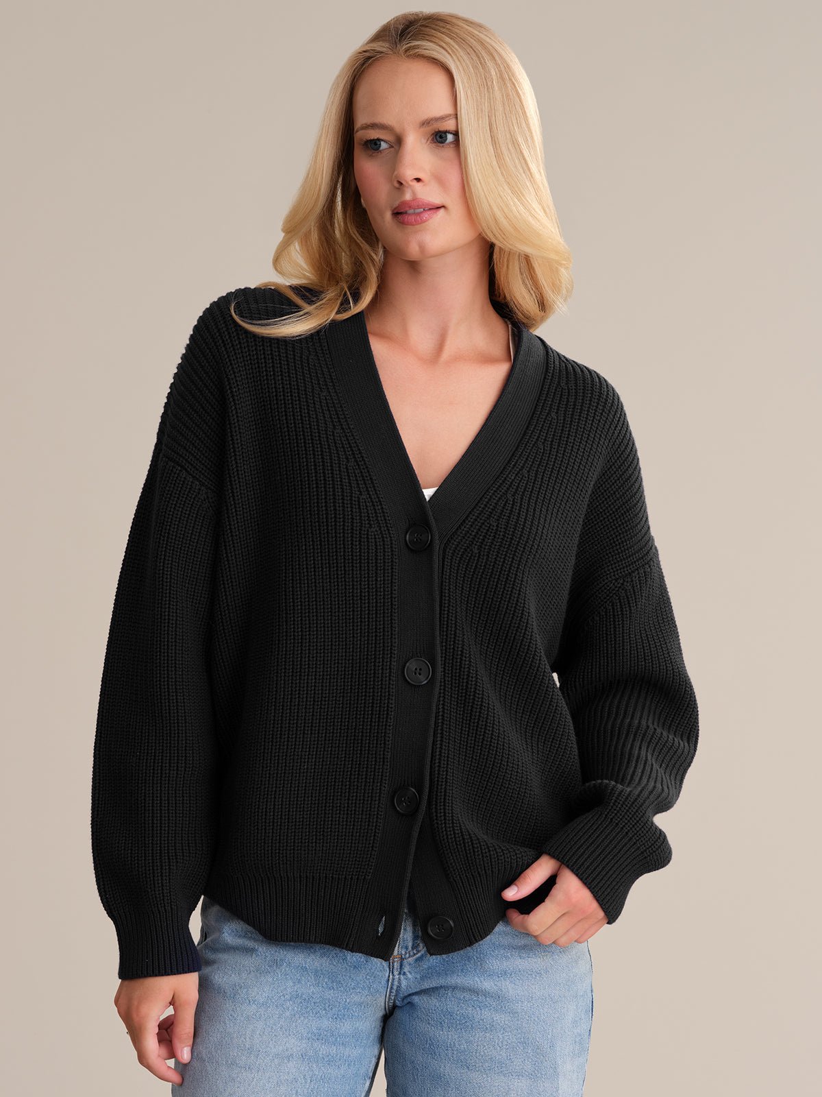 Loose Knitted Sweater for Women – Casual Wear, Everyday Style - Satinni