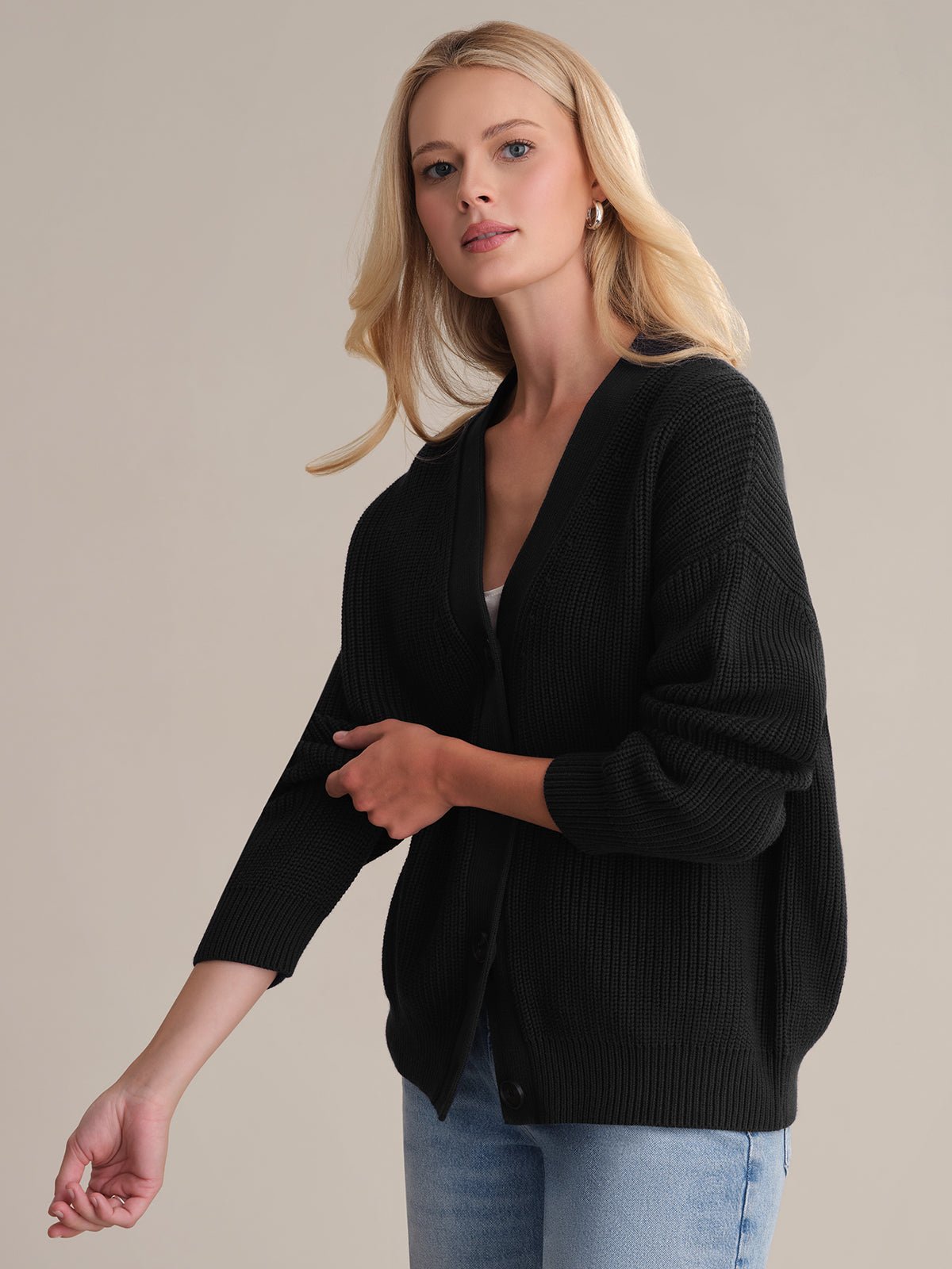 Loose Knitted Sweater for Women – Casual Wear, Everyday Style - Satinni
