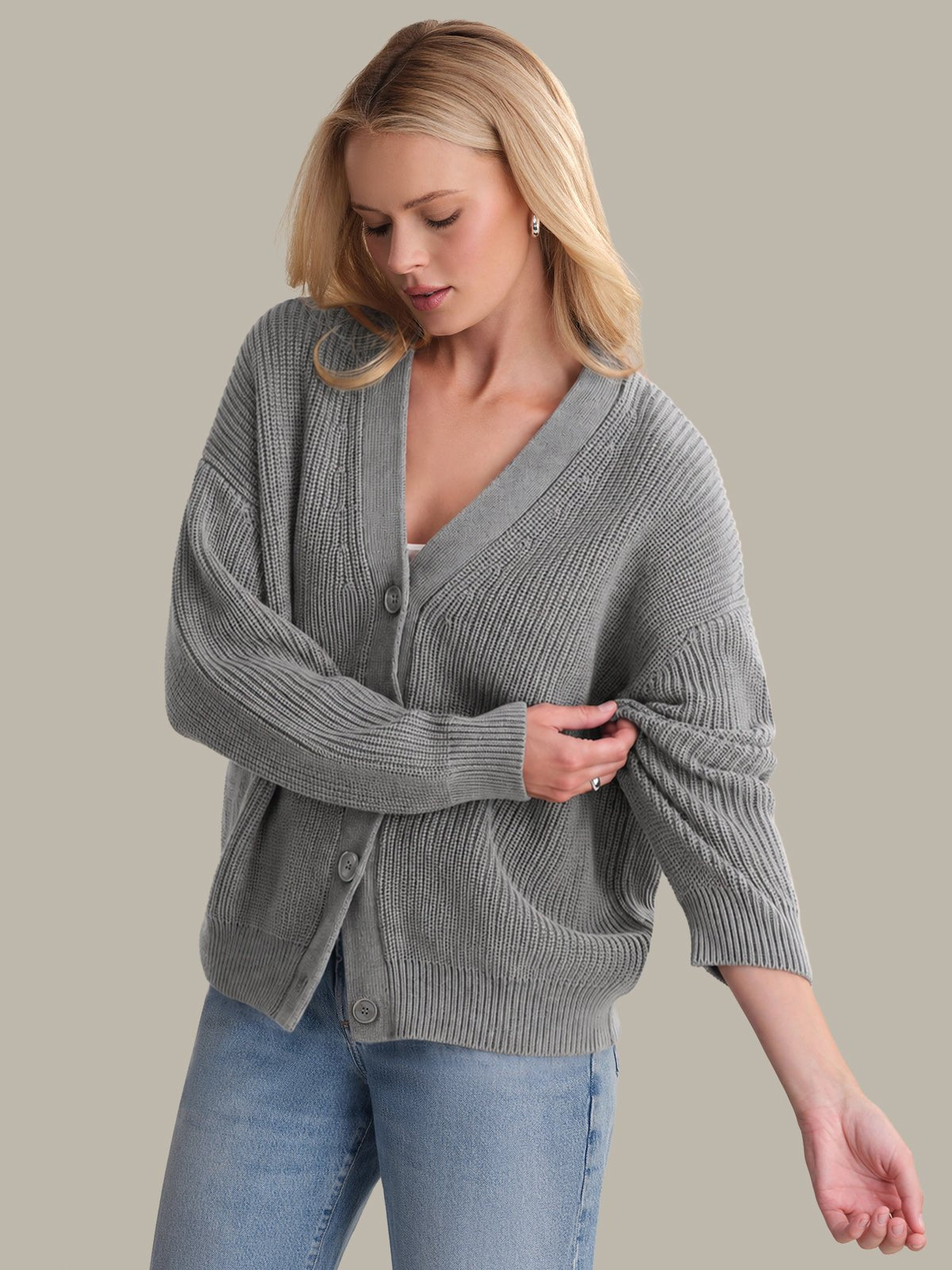 Loose Knitted Sweater for Women – Casual Wear, Everyday Style - Satinni