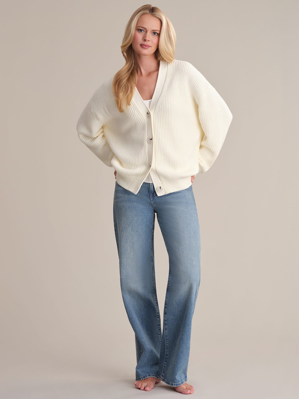 Loose Knitted Sweater for Women – Casual Wear, Everyday Style - Satinni
