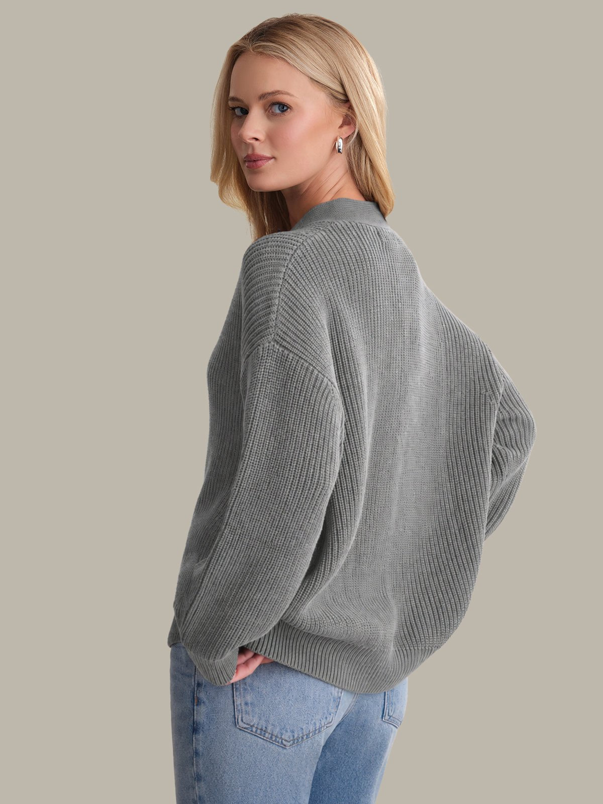 Loose Knitted Sweater for Women – Casual Wear, Everyday Style - Satinni