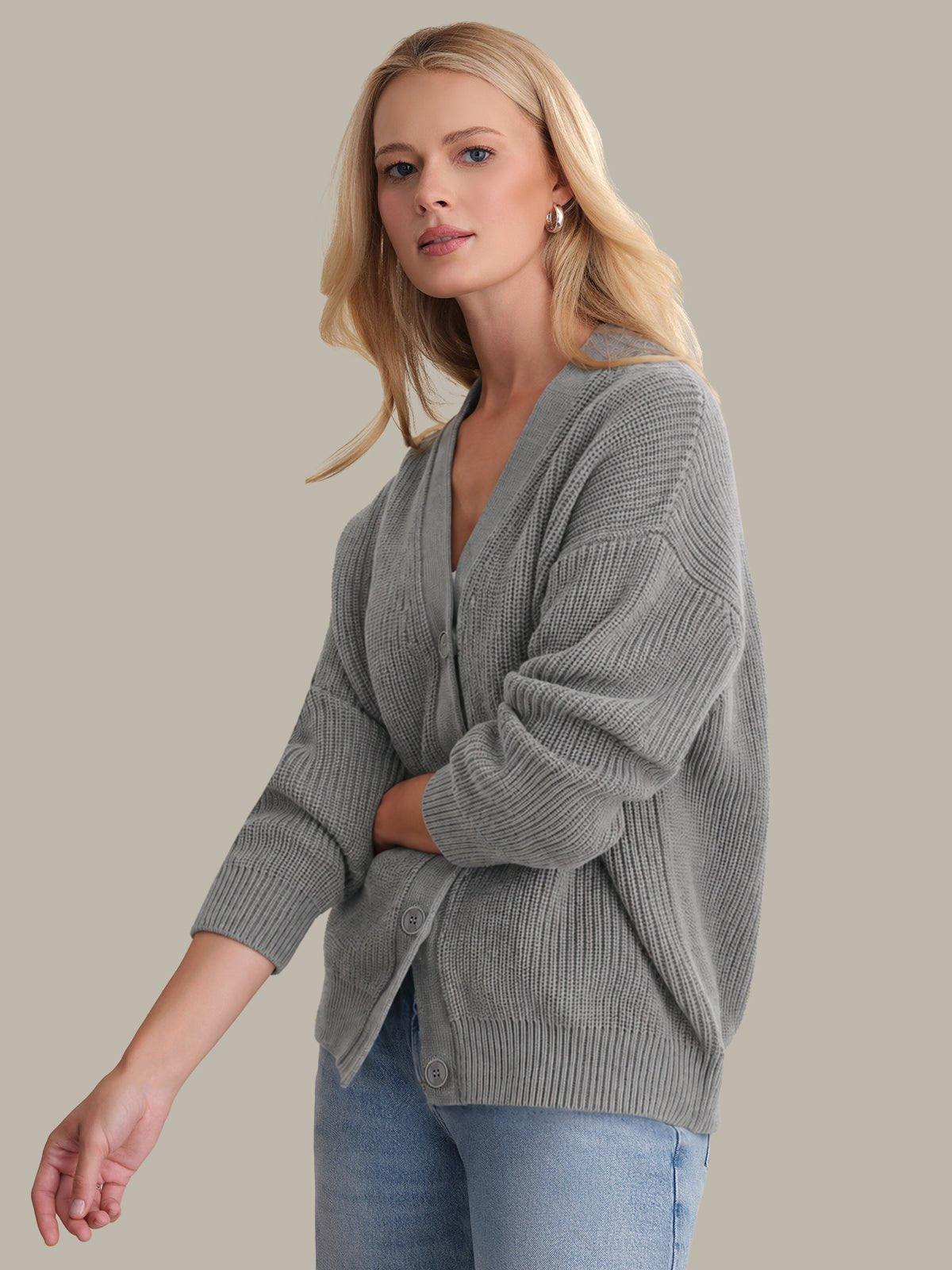 Loose Knitted Sweater for Women – Casual Wear, Everyday Style - Satinni