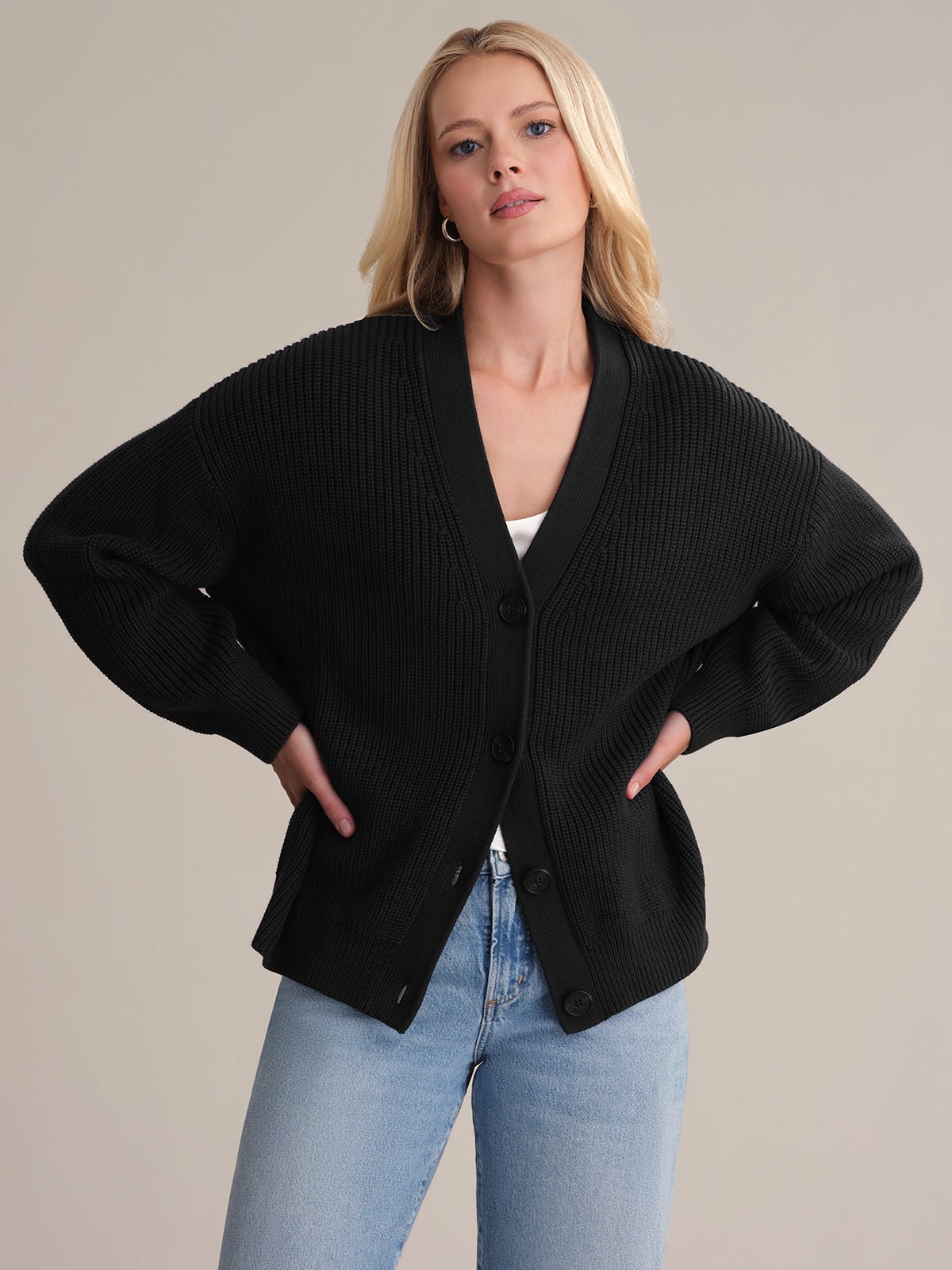 Loose Knitted Sweater for Women – Casual Wear, Everyday Style - Satinni