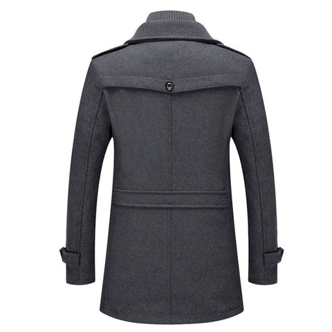 Men's Lined Winter Coat - Two-Piece Design for Cold Weather Protection - Satinni