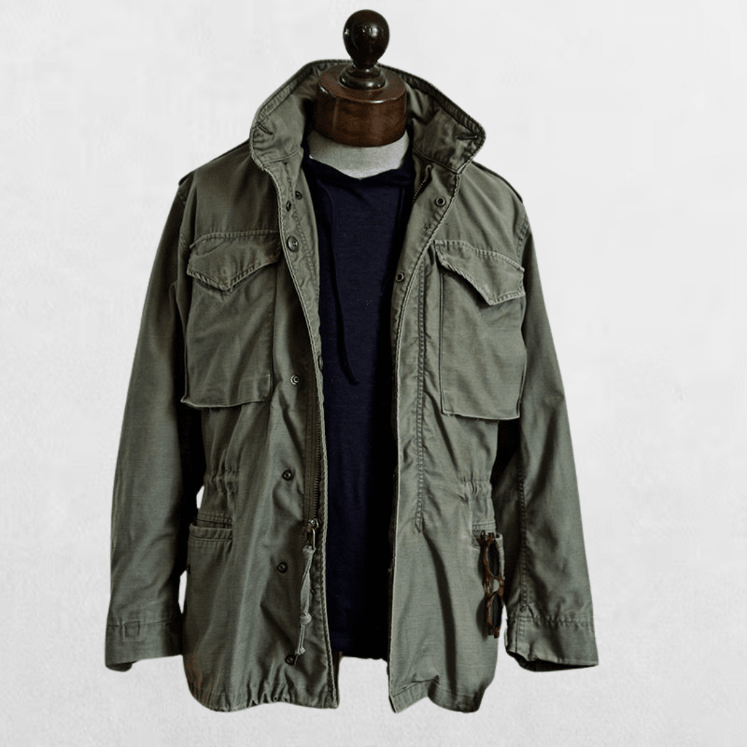 Men's Military Field Jacket | Durable Cotton Blend | Outdoor & Casual Wear - Satinnis