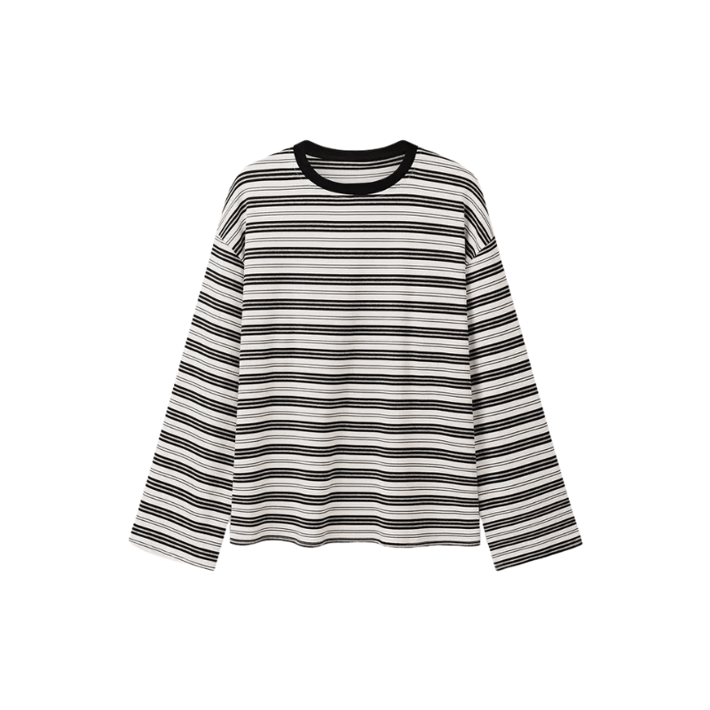 Modern Long Sleeve Striped Shirt – Casual Wear, Office Style - Satinni
