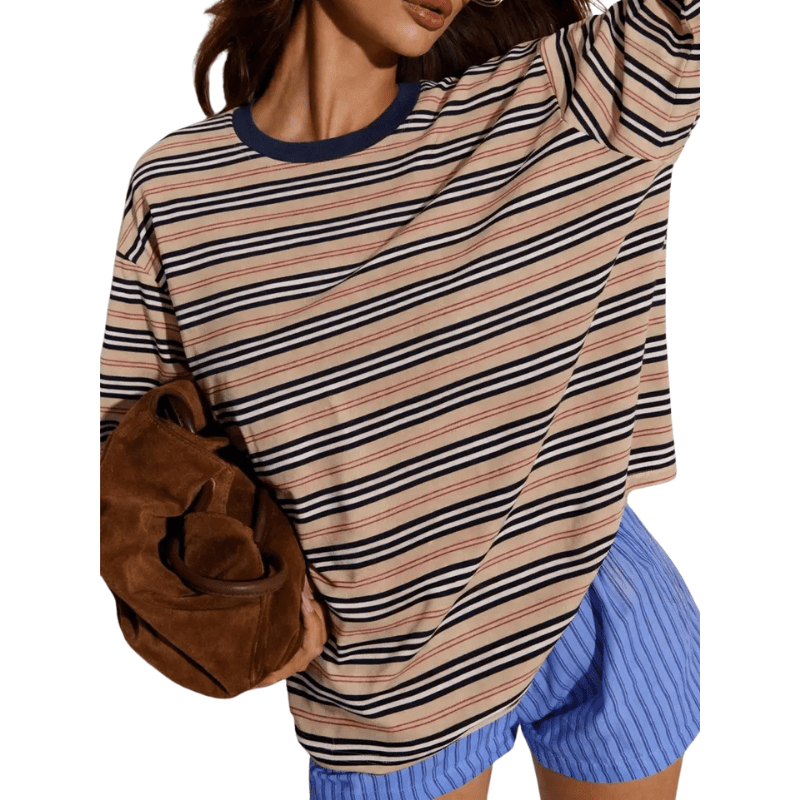 Modern Long Sleeve Striped Shirt – Casual Wear, Office Style - Satinni