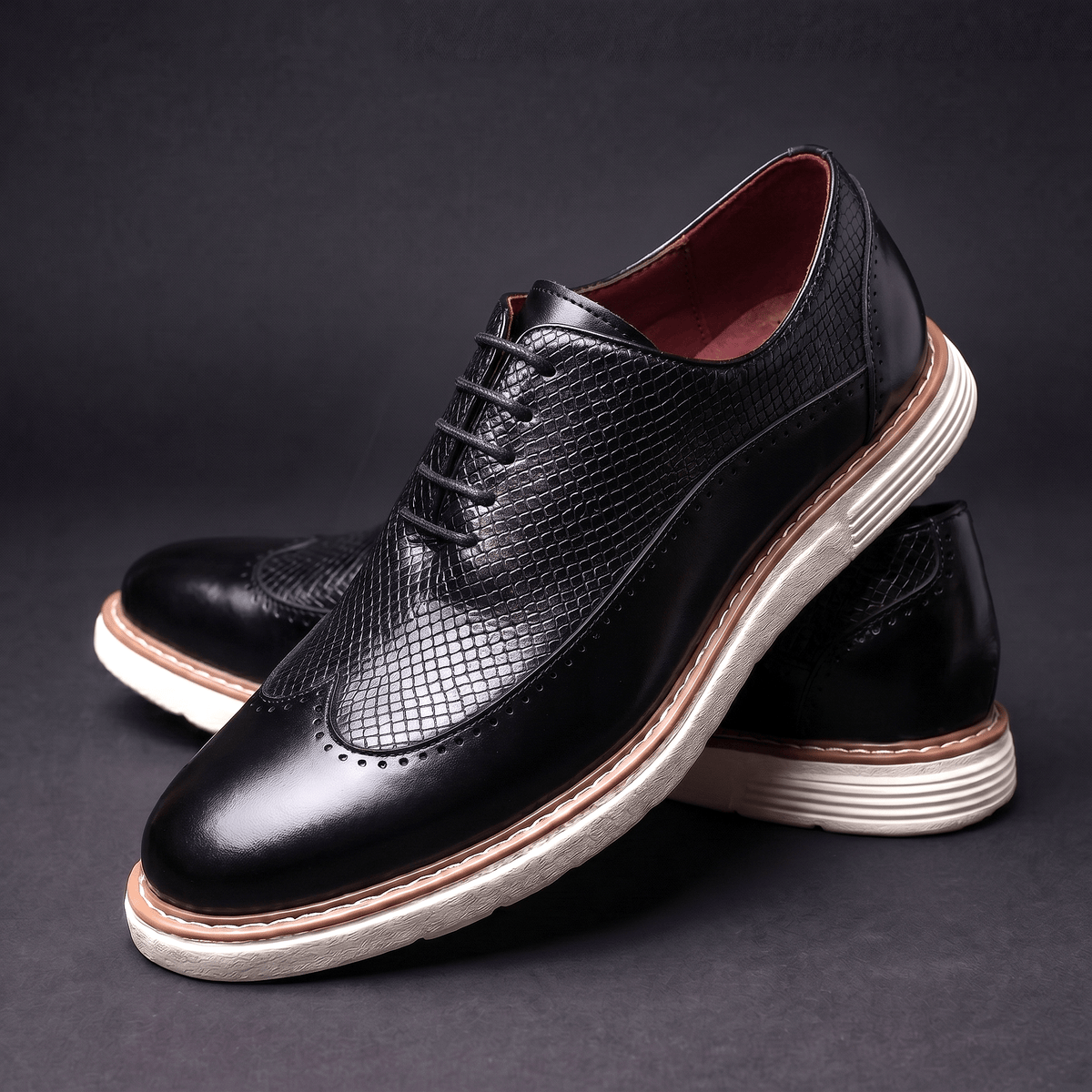 Modern Wingtip Oxfords for Men | Leather Dress Shoes for Formal Wear - Satinni
