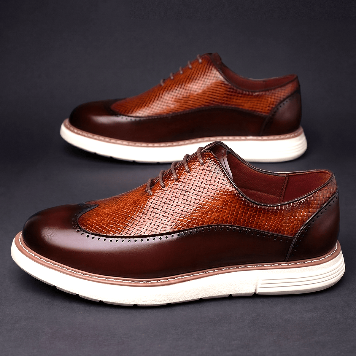 Modern Wingtip Oxfords for Men | Leather Dress Shoes for Formal Wear - Satinni