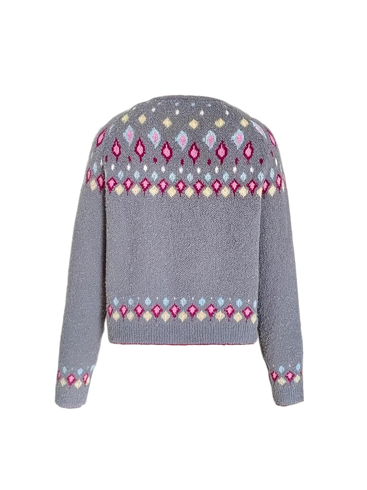 Nordic Patterned Cardigan in Soft Knit for Cozy Layering and Everyday Wear - Satinni