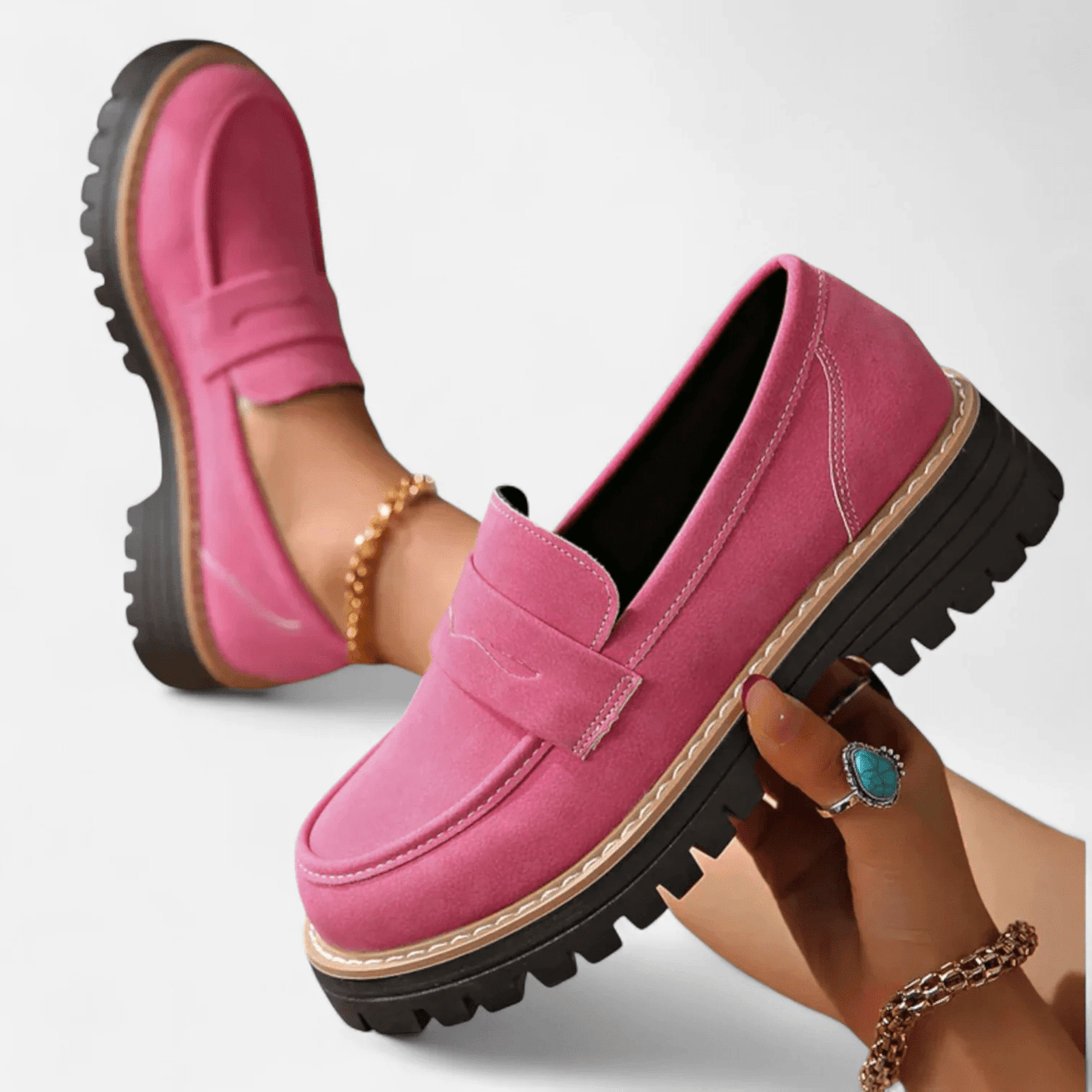 Orthopedic Heeled Loafers for Comfort | Premium Quality | Women's Footwear - Satinni