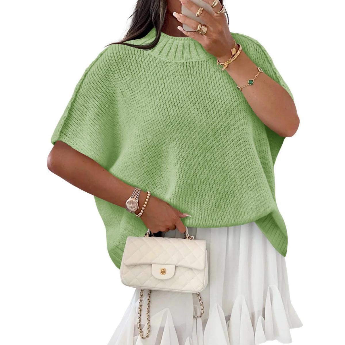 Oversized Women's Knit Sweater - Cozy Casual Pullover for Everyday Wear - Satinni