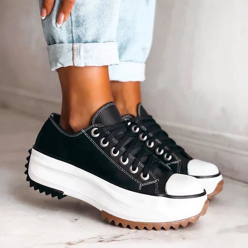 Platform Sneakers for Women - Casual Style, Comfortable Fit, Versatile Design - Satinni