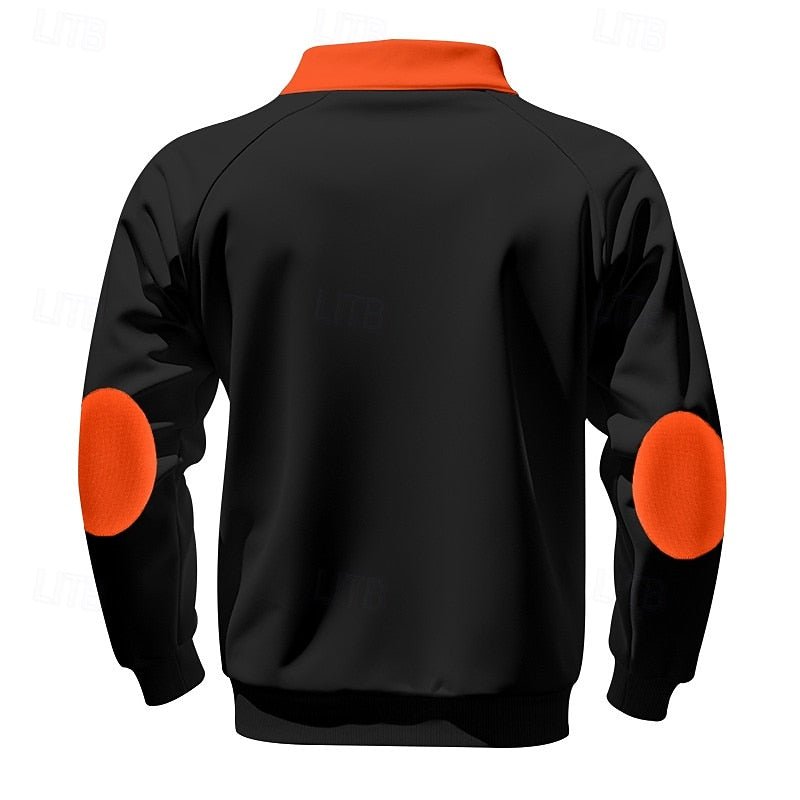 Quarter-Zip Color Block Pullover for Men | Soft Fabric | Casual Wear - Satinni