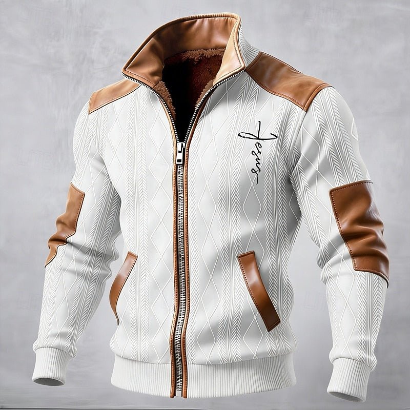 Refined Stand-Collar Jacket for Men | Stylish Outerwear | Versatile Design - Satinnis