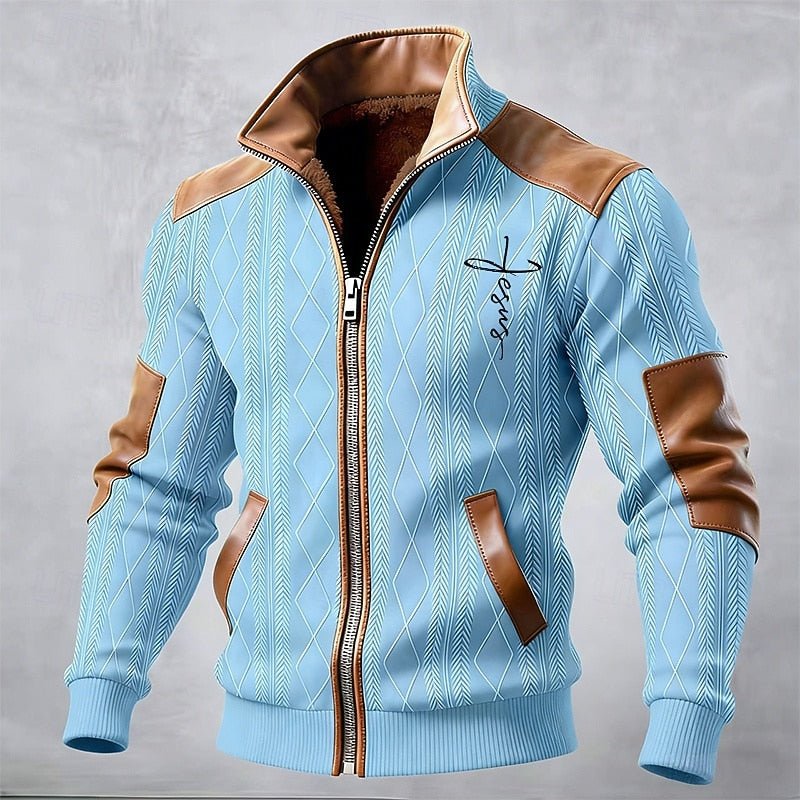 Refined Stand-Collar Jacket for Men | Stylish Outerwear | Versatile Design - Satinnis