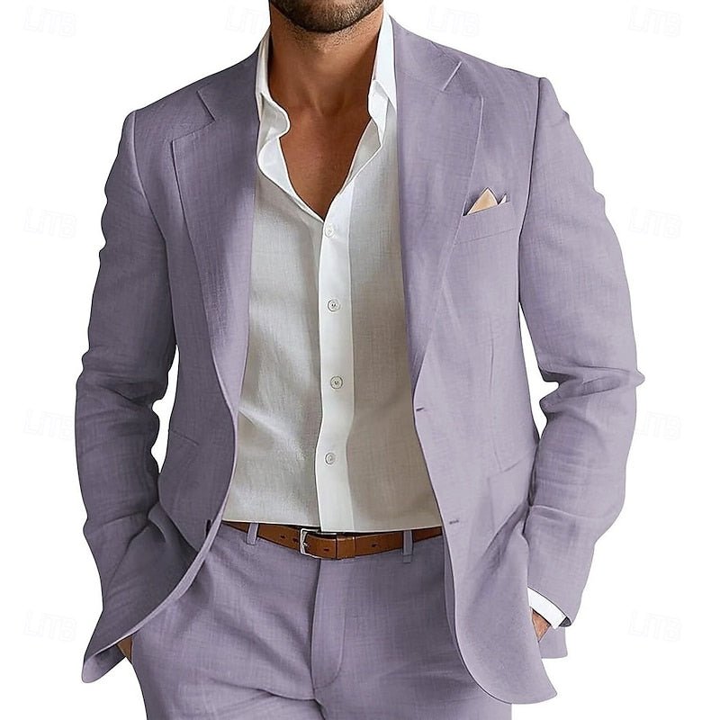 Refined Two-Piece Suit for Men | Tailored Fit | Formal Wear | Classic Style - Satinni