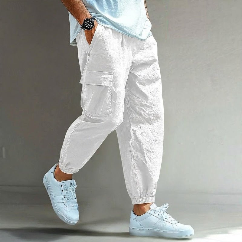 Relaxed Fit Cotton Cargo Pants for Casual Wear and Outdoor Activities - Satinni