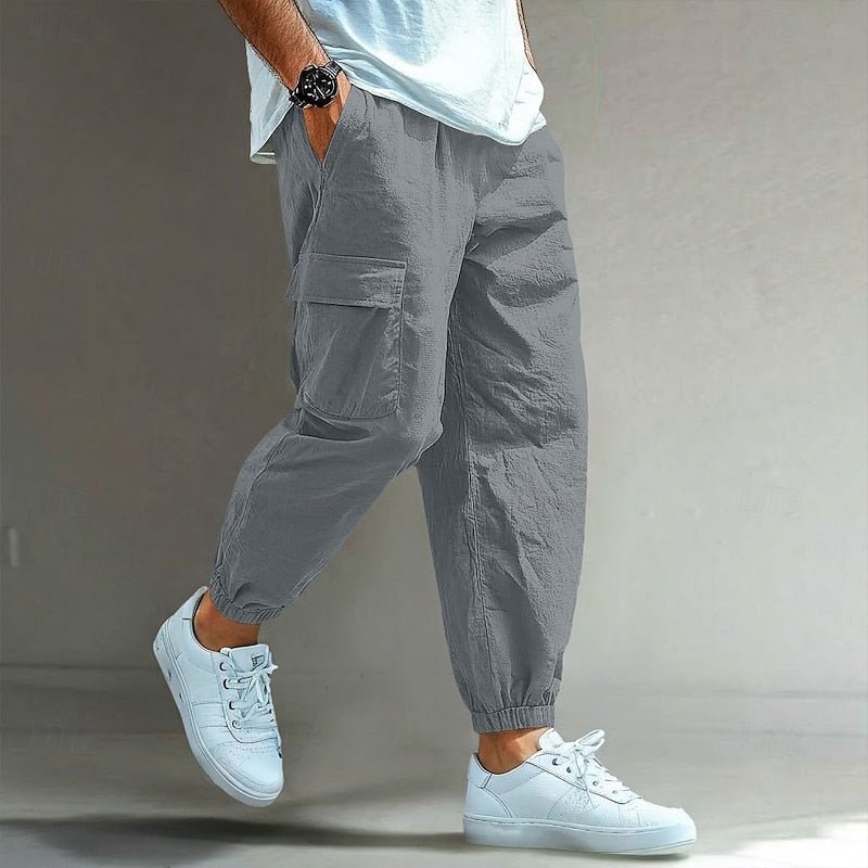 Relaxed Fit Cotton Cargo Pants for Casual Wear and Outdoor Activities - Satinni